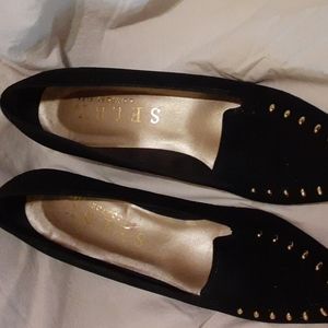 Expresso color black suede